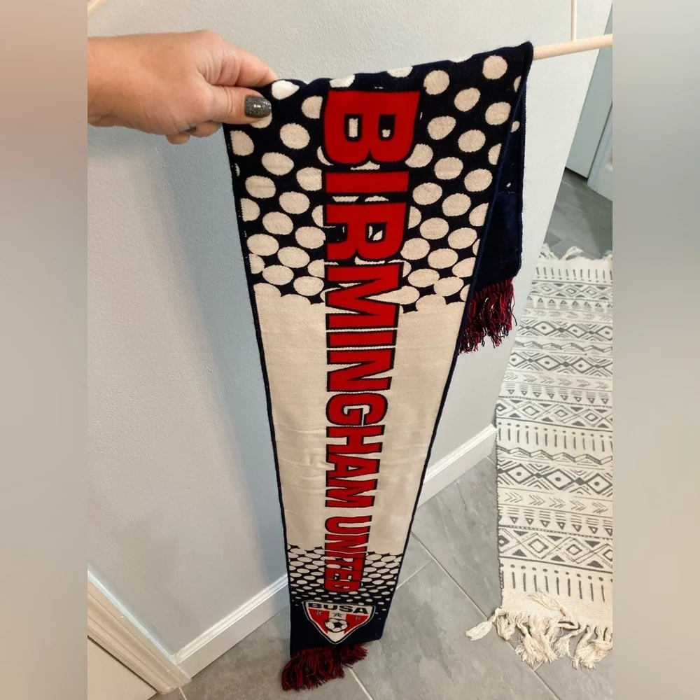 Birmingham united BUSA soccer scarf NWT